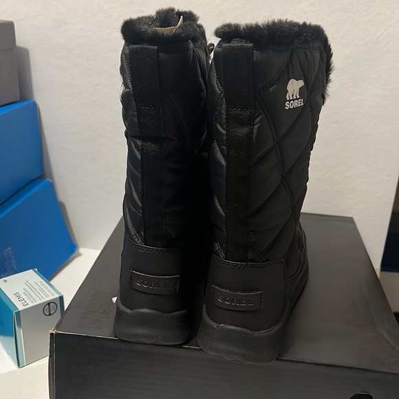 Sorel Whitney II Tall Lace Boot black classic casual comfy outdoor winter cozy - Picture 4 of 6